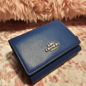 Coach Royal Blue Leather Wallet NWT